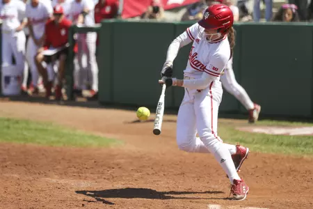 BLOOMINGTON, IN - APRIL 29, 2018 - during the game against Michigan Wolverines  and the Indiana Hoosiers at Andy Mohr Field in Bloomington, IN. Photo By Craig Bisacre/Indiana Athletics