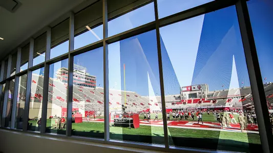 BLOOMINGTON, IN - SEPTEMBER 15, 2018 - Memorial Stadium new South End Zone during the game against the Ball State Cardinals and the Indiana Hoosiers at Memorial Stadium in Bloomington, IN. Photo By Carter Waldron/Indiana Athletics