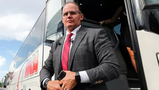MIAMI, FL - SEPTEMBER 01, 2018 - Indiana Hoosiers Head Coach Tom Allen during the game against the FIU Panthers and the Indiana Hoosiers at Riccardo Silva Stadium in Miami, FL. Photo By Craig Bisacre/Indiana Athletics