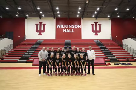 BLOOMINGTON, IN - JANUARY 10, 2019 - The Indiana University Volleyball Team during a facility tour at the Wilkinson Hall in Bloomington, IN. Photo By Rose Bythrow/Indiana Athletics