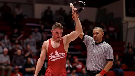 BLOOMINGTON, IN - FEBRUARY 09, 2019 - during the game between the Stanford Cardinal and the Indiana Hoosiers at the Wilkinson Hall in Bloomington, IN. Photo By Craig Bisacre/Indiana Athletics