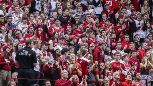 BLOOMINGTON, IN - FEBRUARY 10, 2019 - Fans during the game against the Ohio State Buckeyes and the Indiana Hoosiers at Simon Skjodt Assembly Hall in Bloomington, IN. Photo By Craig Bisacre/Indiana Athletics