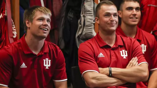 BLOOMINGTON, IN - MAY 27, 2019 - \ba during the NCAA Tournament Selection Show at Bart Kaufman Field in Bloomington, IN. Photo By Missy Minear/Indiana Athletics