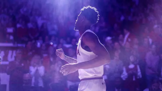 BLOOMINGTON, IN - FEBRUARY 08, 2020 - guard Aljami Durham #1 of the Indiana Hoosiers during the game between the Purdue Boilermakers and the Indiana Hoosiers at Simon Skjodt Assembly Hall in Bloomington, IN. Photo By Missy Minear/Indiana Athletics