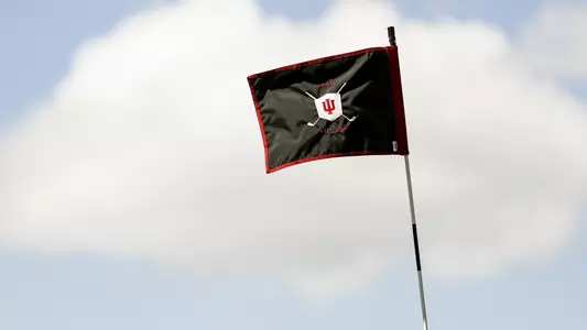 IU golf flag