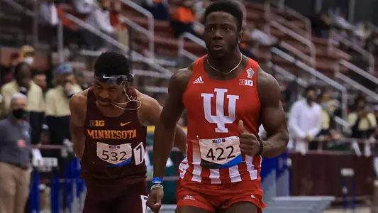 Rikkoi Brathwite at 2021 Big Ten Track & Field Championships