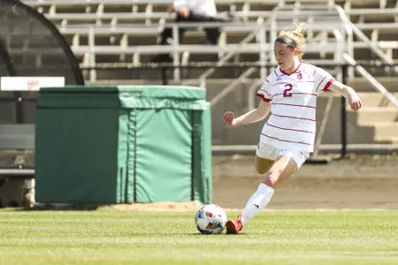 BLOOMINGTON, IN - MARCH 21, 2021 - defender Karlee Luker #2 of the Indiana Hoosiers during the game between the Wisconsin Badgers and the Indiana Hoosiers at Bill Armstrong Stadium in Bloomington, IN. Photo By Xavier Daniels/Indiana Athletics