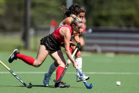 BLOOMINGTON, IN - September 25, 2022 - forward Meghan Dillon #6 of the Indiana Hoosiers during the game between the Miami Ohio Red Hawks and the Indiana Hoosiers at IU Field Hockey Complex in Bloomington, IN. Photo By Chris Conaway