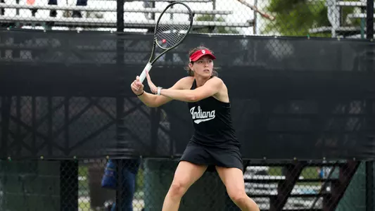 BLOOMINGTON, IN - September 23, 2022 - Lauren Lemonds during the match between the Middle Tennessee Blue Raiders and the Indiana Hoosiers at IU Tennis Center in Bloomington, IN. Photo By Gretta Cohoon/Indiana Athletics