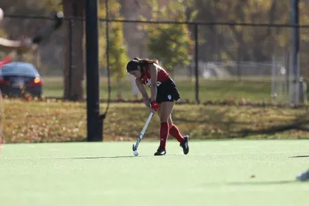 BLOOMINGTON, IN - October 28, 2022 - \fh during the game between the Northwestern Wildcats and the Indiana Hoosiers at IU Field Hockey Complex in Bloomington, IN. Photo By Lauren Mervar/Indiana Athletics