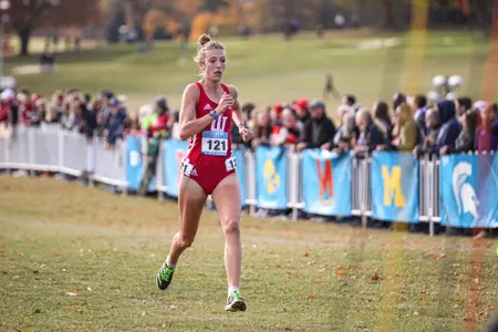 ANN ARBOR, MI - OCTOBER 28, 2022 - Mariah Wehrle of the Indiana Hoosiers during Big Ten Championships in Ann Arbor, MI. Photo By Andrew Mascharka/Indiana Athletics