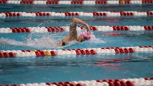 BLOOMINGTON, IN - October 29, 2022 - Anna Peploski during the meet between the Missouri Tigers and the Indiana Hoosiers at Counsilman-Billingsley Aquatics Center in Bloomington, IN. Photo By Lauren Mervar/Indiana Athletics