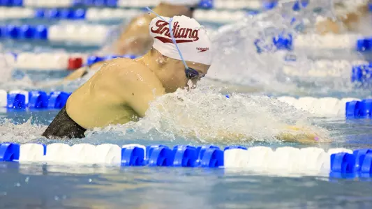 BLOOMINGTON, IN - March 18, 2022 - Noelle Peplowski  during the NCAA Championships with Indiana Hoosiers at McAuley Aquatic Center in Atlanta, GA. Photo By Justin Casterline