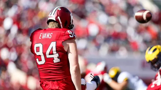 BLOOMINGTON, IN - October 08, 2022 - punter James Evans #94 of the Indiana Hoosiers during the game between the Michigan Wolverines and the Indiana Hoosiers at Memorial Stadium in Bloomington, IN. Photo By Sammy Nance\Indiana Athletics