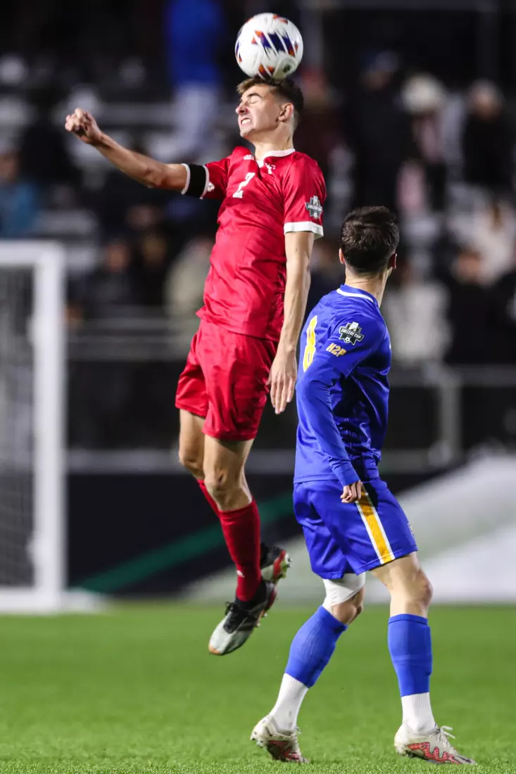 BLOOMINGTON, IN - December 09, 2022 - defender Joey Maher #2 of the Indiana Hoosiers during the game against the Pittsburgh Panthers at WakeMed Stadium in Cary, NC. Photo By \CXD#2\