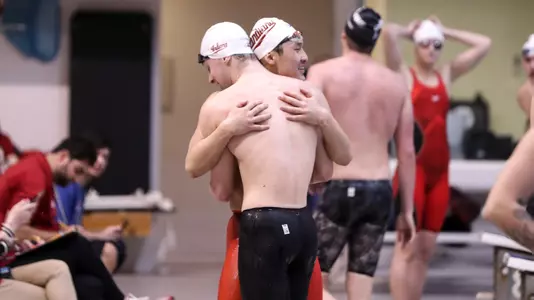 BLOOMINGTON, IN - December 02, 2022 -  during the meet between the Cincinatti Bearcats and the Indiana Hoosiers at Counsilman-Billingsley Aquatics Center in Bloomington, IN. Photo By \202#2\