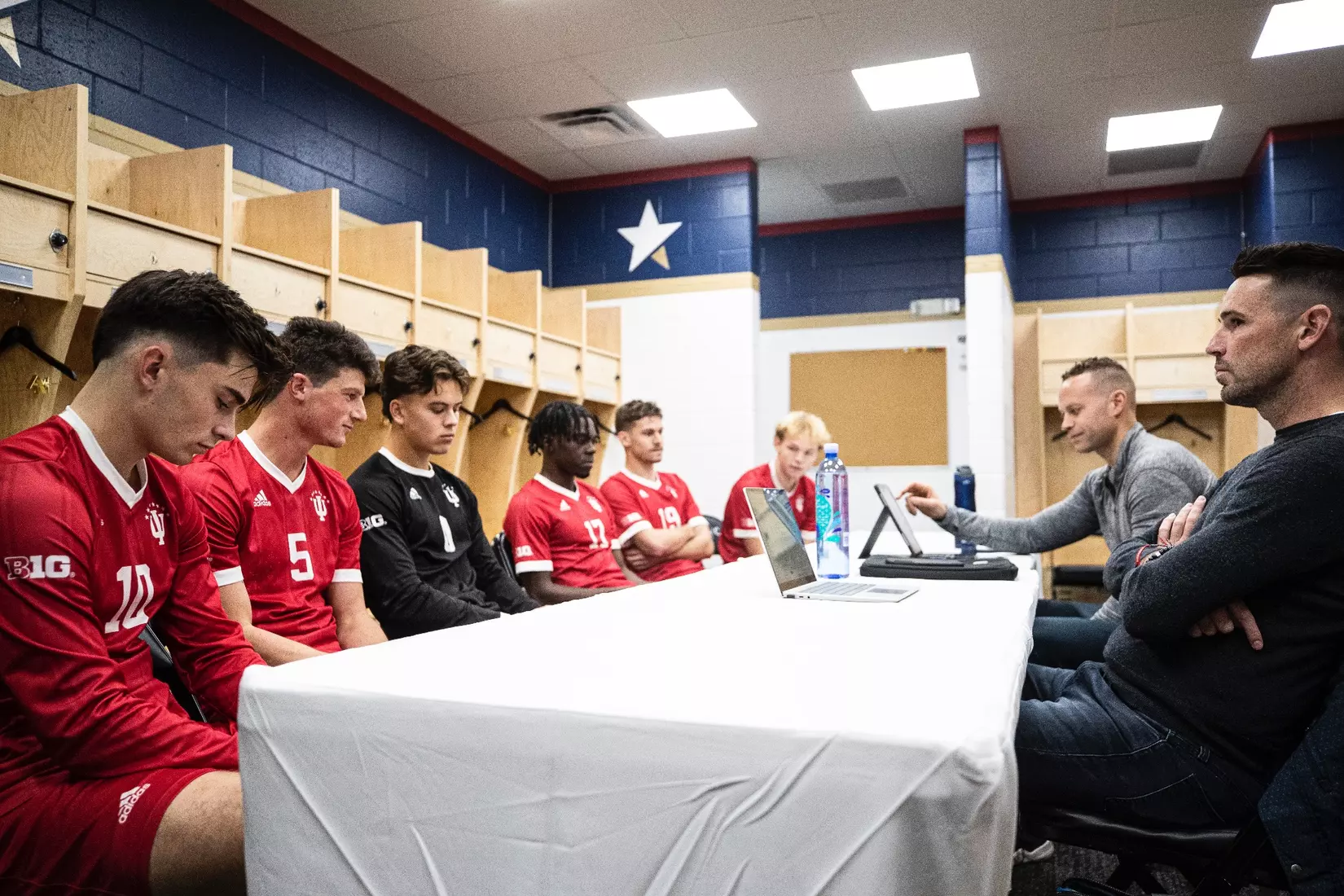 BLOOMINGTON, IN - December 08, 2022 - the Indiana Hoosiers Men’s Soccer Team during practice at WakeMed Soccer Park in Cary, NC. Photo By \CXD#2\