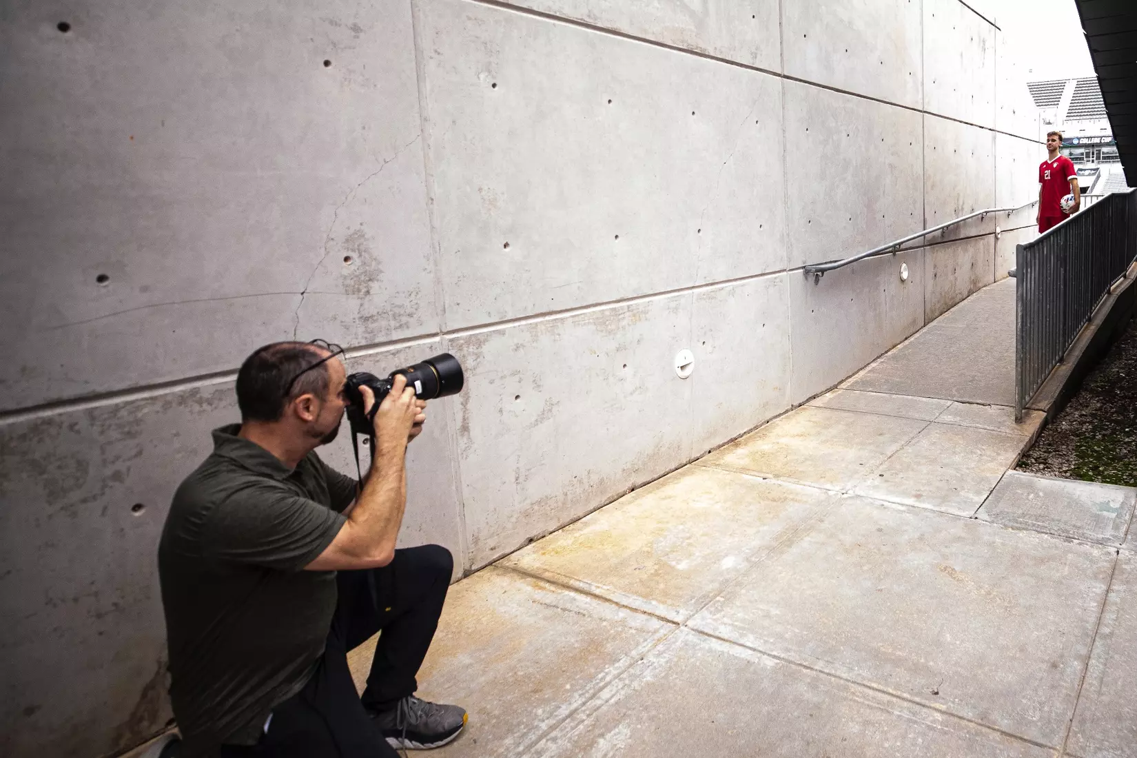 BLOOMINGTON, IN - December 08, 2022 - defender Jack Wagoner #21 of the Indiana Hoosiers during practice at WakeMed Soccer Park in Cary, NC. Photo By \CXD#2\