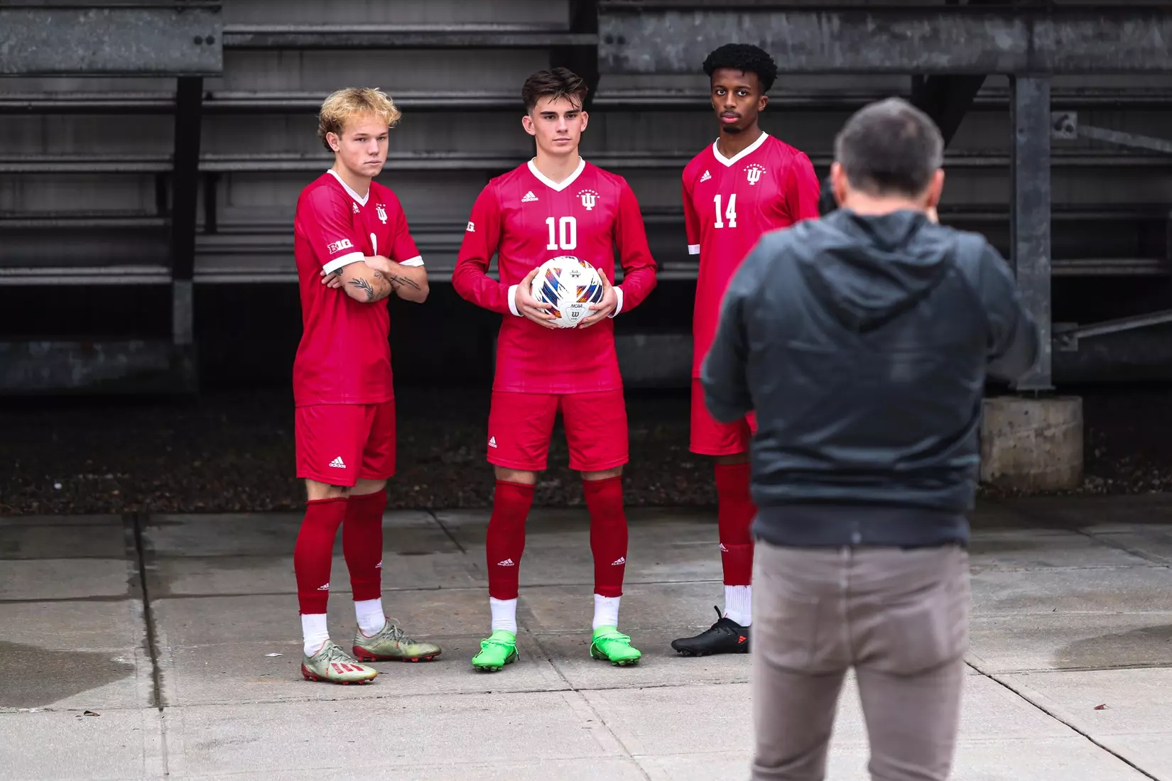 BLOOMINGTON, IN - December 08, 2022 - the Indiana Hoosiers Men’s Soccer Team during practice at WakeMed Soccer Park in Cary, NC. Photo By \GHF#2\