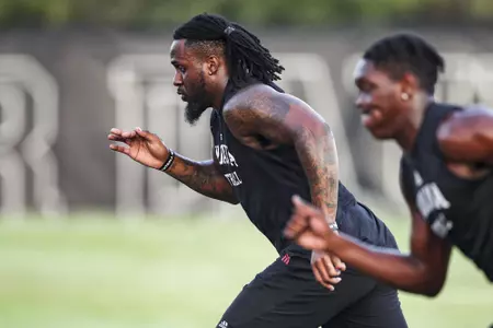 BLOOMINGTON, IN - JULY 21, 2022 - defensive lineman James Head Jr. #6 of the Indiana Hoosiers during practice at Mellancamp in Bloomington, IN. Photo By Andrew Mascharka/Indiana Athletics