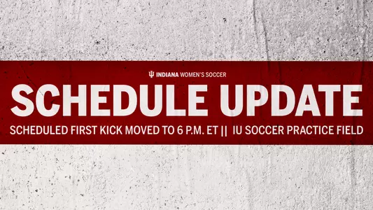 Women's Soccer Schedule Change