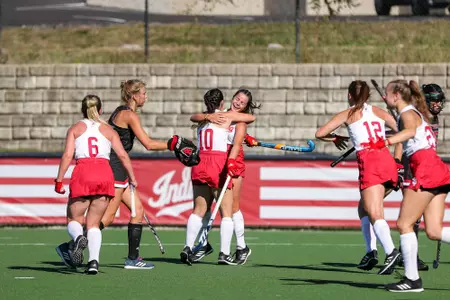 BLOOMINGTON, IN - September 30, 2022 - \fh during the game between the Rutgers Scarlett Knights and the Indiana Hoosiers at IU Field Hockey Complex in Bloomington, IN. Photo By Chris Conaway
