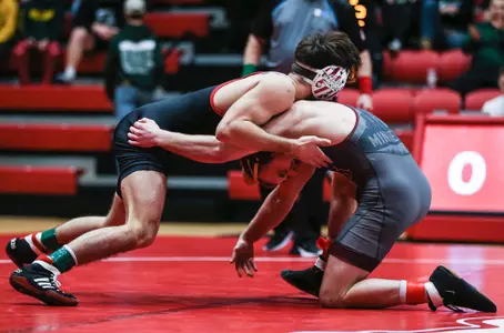 BLOOMINGTON, IN - January 20, 2023 - Henry Porter during the meet between the Minnesota Gophers and the Indiana Hoosiers at Wilkinson Hall in Bloomington, IN. Photo By Gretta Cohoon/Indiana Athletics