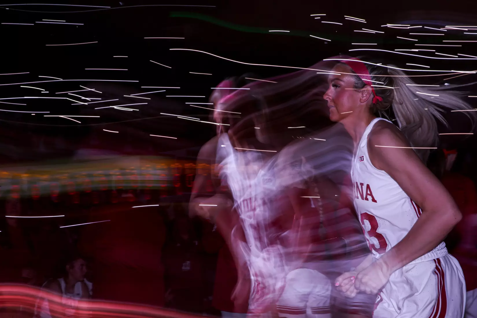 BLOOMINGTON, IN - January 26, 2023 - guard Sydney Parrish #33 of the Indiana Hoosiers during the game between the Ohio State Buckeyes and the Indiana Hoosiers at Simon Skjodt Assembly Hall in Bloomington, IN. Photo By \PJG#2\