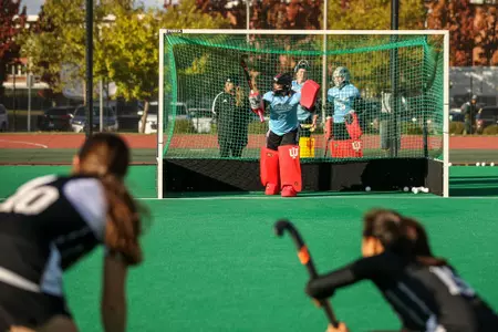 ANN ARBOR, MI - October 15, 2022 - goalkeeper Shannon McNally #22 of the Indiana Hoosiers during practice in East Lansing, MI. Photo By Sammy Nance/Indiana Athletics