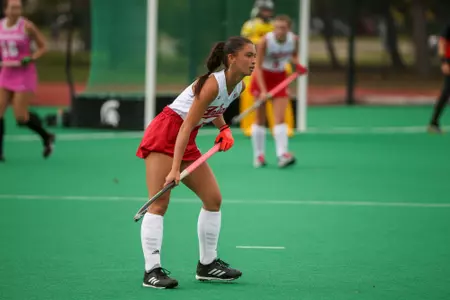 EAST LANSING, MI - October 16, 2022 - defender Kai Snell #5 of the Indiana Hoosiers during the game between the Michigan State Spartans and the Indiana Hoosiers in East Lansing, MI. Photo By Sammy Nance/Indiana Athletics