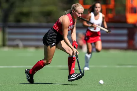 BLOOMINGTON, IN - September 25, 2022 - forward Kayla Kiwak #3 of the Indiana Hoosiers during the game between the Miami Ohio Red Hawks and the Indiana Hoosiers at IU Field Hockey Complex in Bloomington, IN. Photo By Chris Conaway