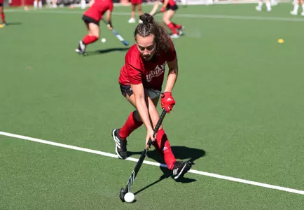 BLOOMINGTON, IN - September 25, 2022 - defender Taylor Etling #19 of the Indiana Hoosiers during the game between the Miami of Ohio RedHawks and the Indiana Hoosiers at IU Field Hockey Complex in Bloomington, IN. Photo By \202#2\