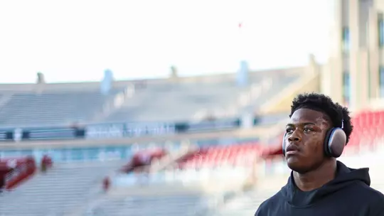 BLOOMINGTON, IN - September 23, 2023 - running back Trent Howland #27 of the Indiana Hoosiers during the game between the Akron Zips and the Indiana Hoosiers at Memorial Stadium in Bloomington, IN. Photo By Pearson Georges/Indiana Athletics