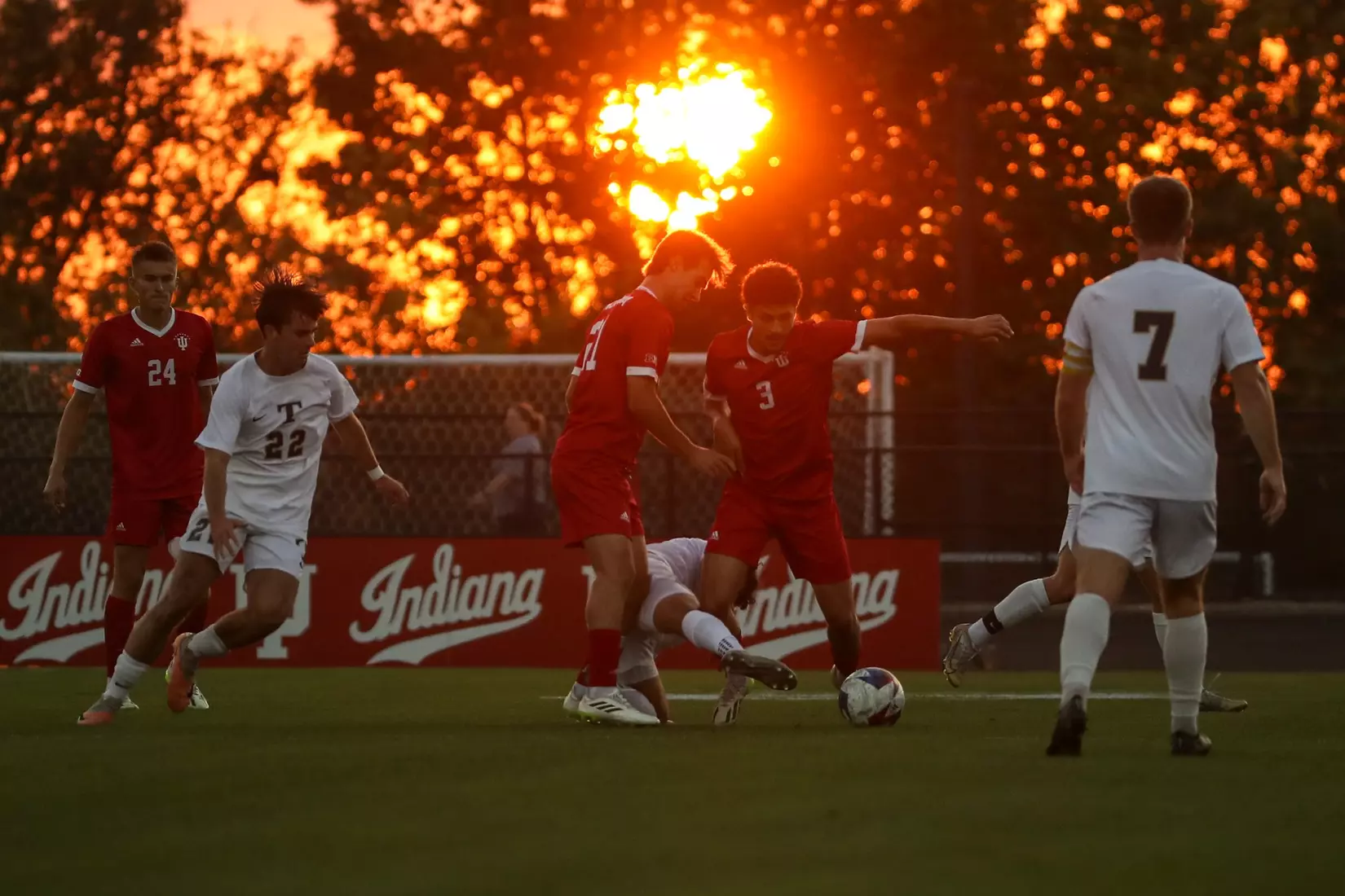 BLOOMINGTON, IN - October 27, 2023 - \msoc during the game between the Trine Thunder and the Indiana Hoosiers at Bill Armstrong Stadium in Bloomington, IN. Photo By Grace Waggoner/IU Athletics