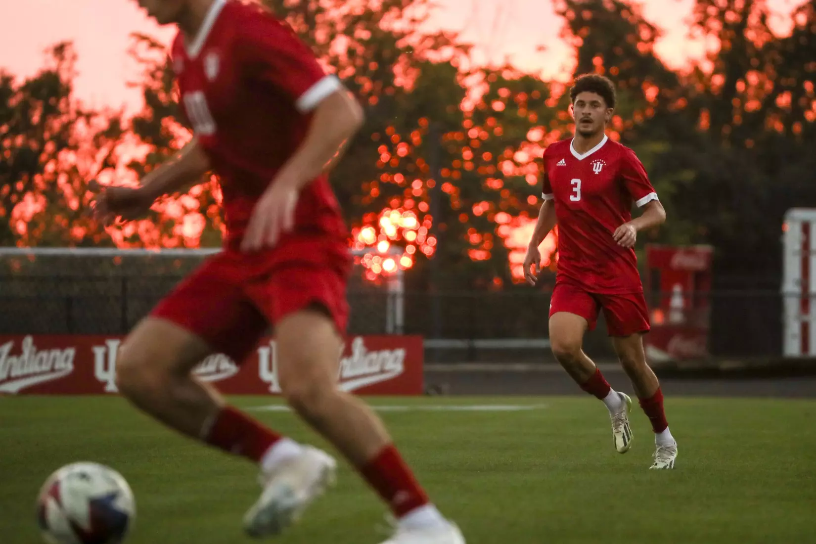 BLOOMINGTON, IN - October 27, 2023 - \msoc during the game between the Trine Thunder and the Indiana Hoosiers at Bill Armstrong Stadium in Bloomington, IN. Photo By Grace Waggoner/IU Athletics