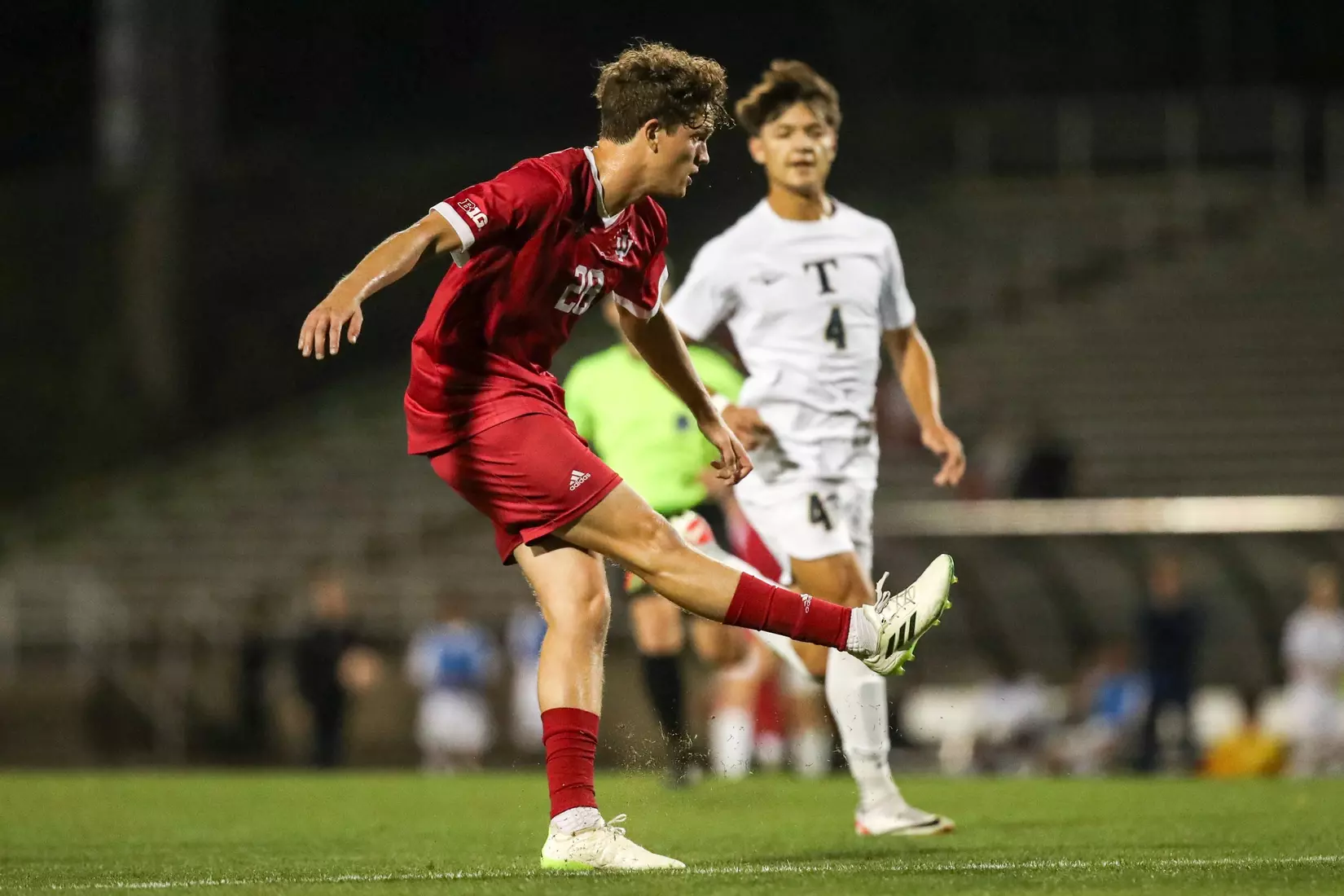 BLOOMINGTON, IN - October 27, 2023 - \msoc during the game between the Trine Thunder and the Indiana Hoosiers at Bill Armstrong Stadium in Bloomington, IN. Photo By Grace Waggoner/IU Athletics