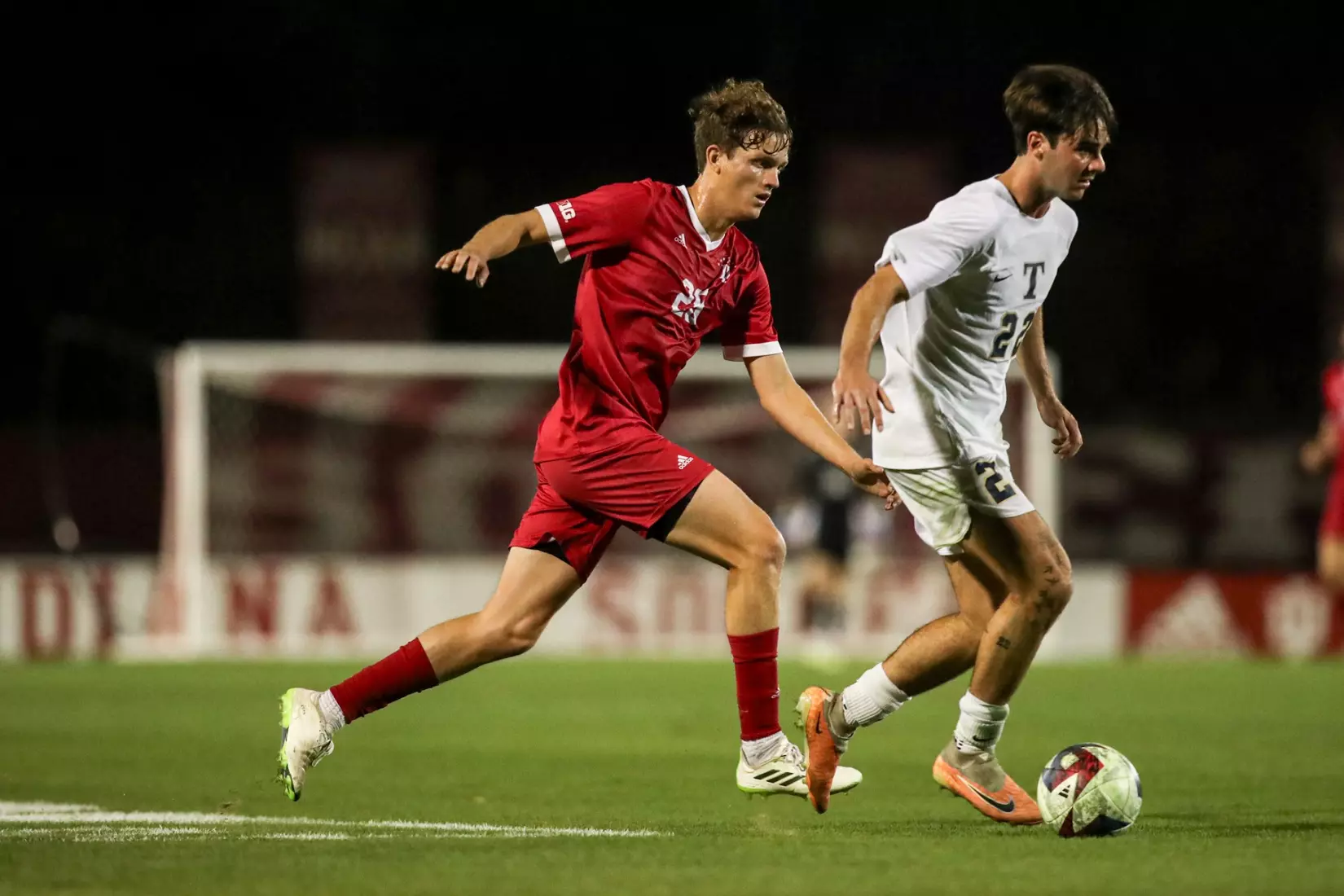 BLOOMINGTON, IN - October 27, 2023 - \msoc during the game between the Trine Thunder and the Indiana Hoosiers at Bill Armstrong Stadium in Bloomington, IN. Photo By Grace Waggoner/IU Athletics