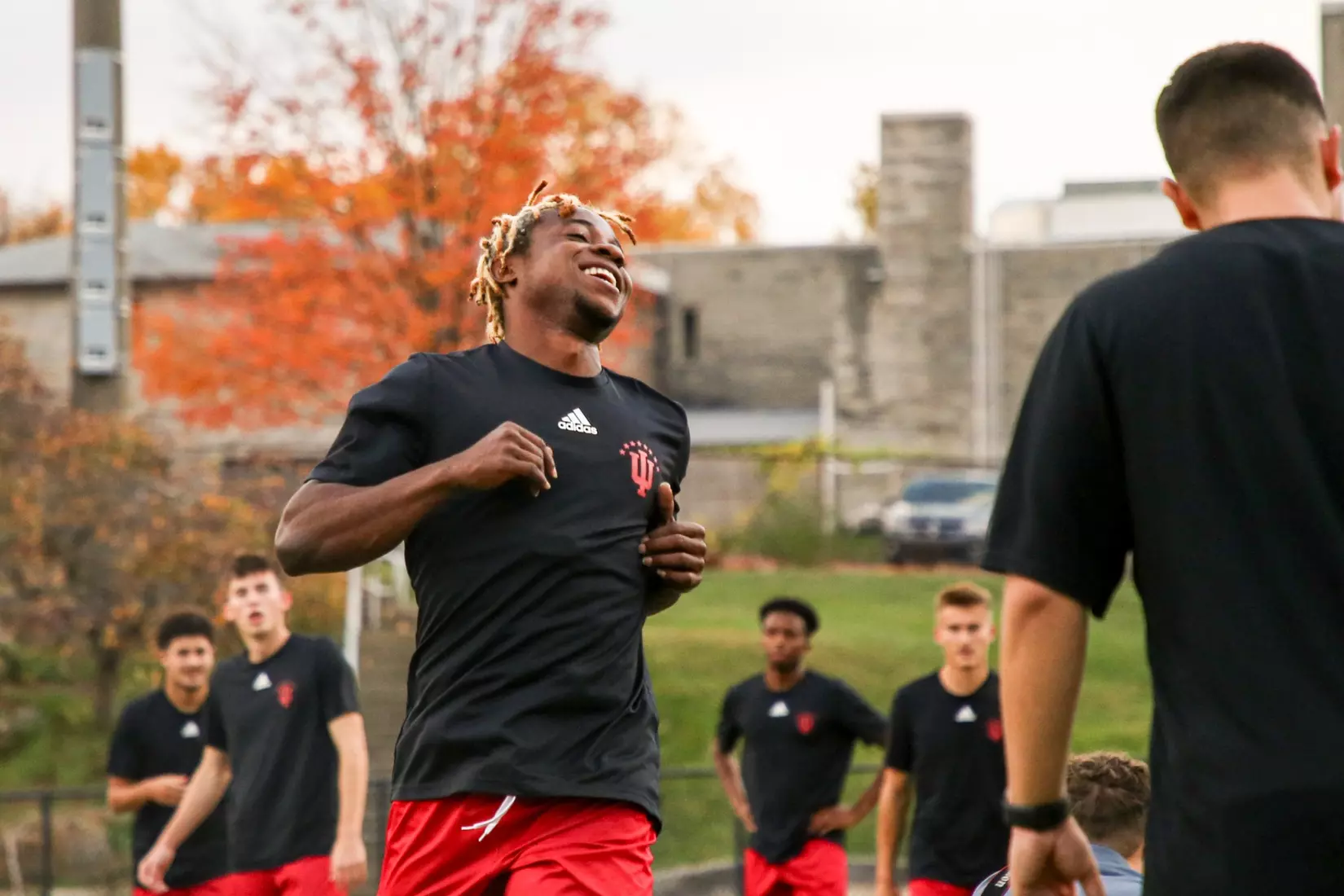 BLOOMINGTON, IN - October 27, 2023 - \msoc during the game between the Trine Thunder and the Indiana Hoosiers at Bill Armstrong Stadium in Bloomington, IN. Photo By Grace Waggoner/IU Athletics