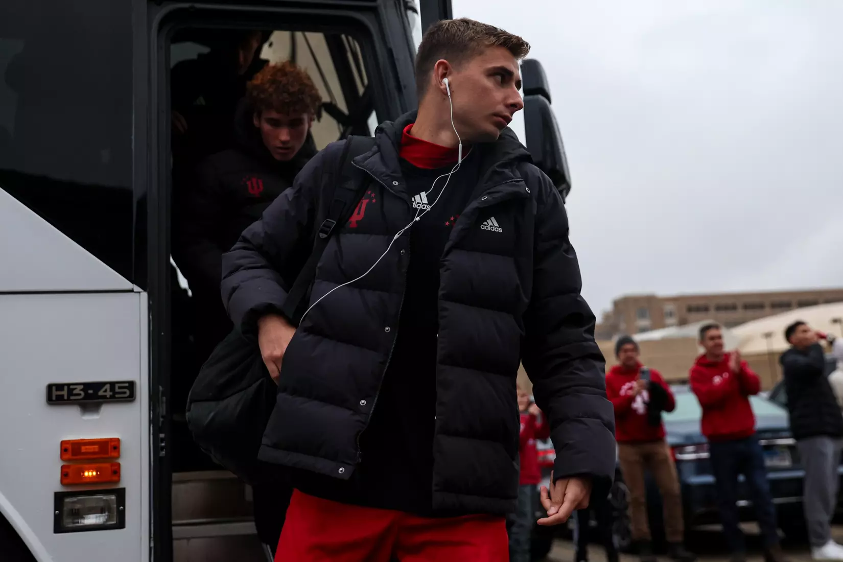 Joey Maher #2 of the Indiana Hoosiers during the NCAA Elite Eight vs. the Notre Dame Fighting Irish.