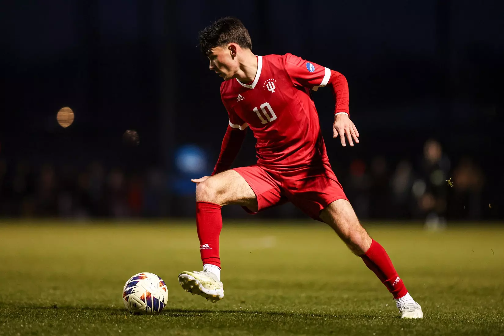 Tommy Mihalic #10 of the Indiana Hoosiers during the NCAA Elite Eight vs. the Notre Dame Fighting Irish.