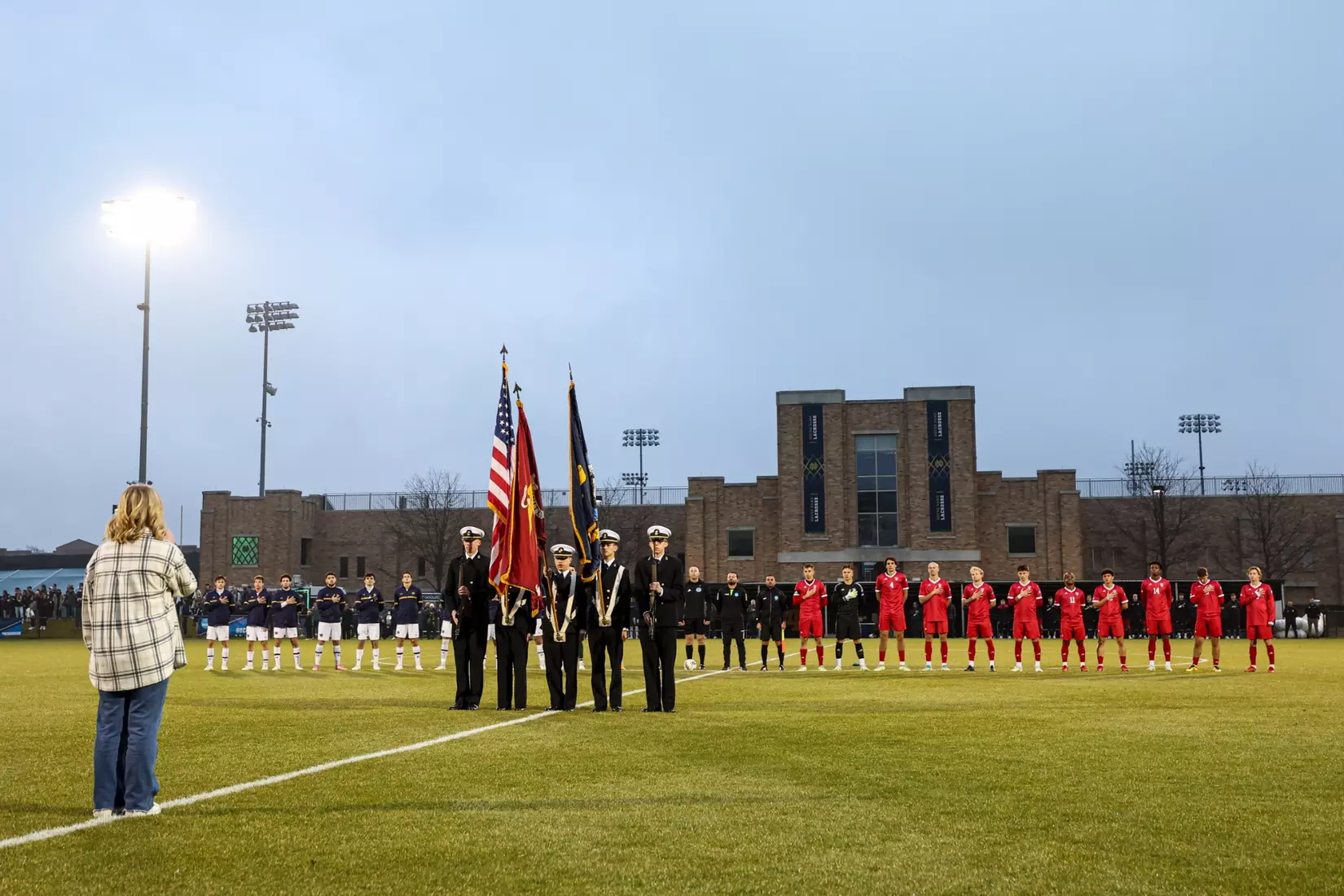 The Indiana Hoosiers during the NCAA Elite Eight vs. the Notre Dame Fighting Irish.