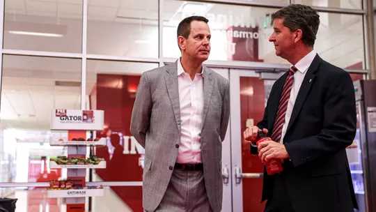 BLOOMINGTON, IN - December 01, 2023 - new head coach Curt Cignetti Arrival at Memorial Stadium in Bloomington, IN. Photo By Andrew Mascharka/Indiana Athletics