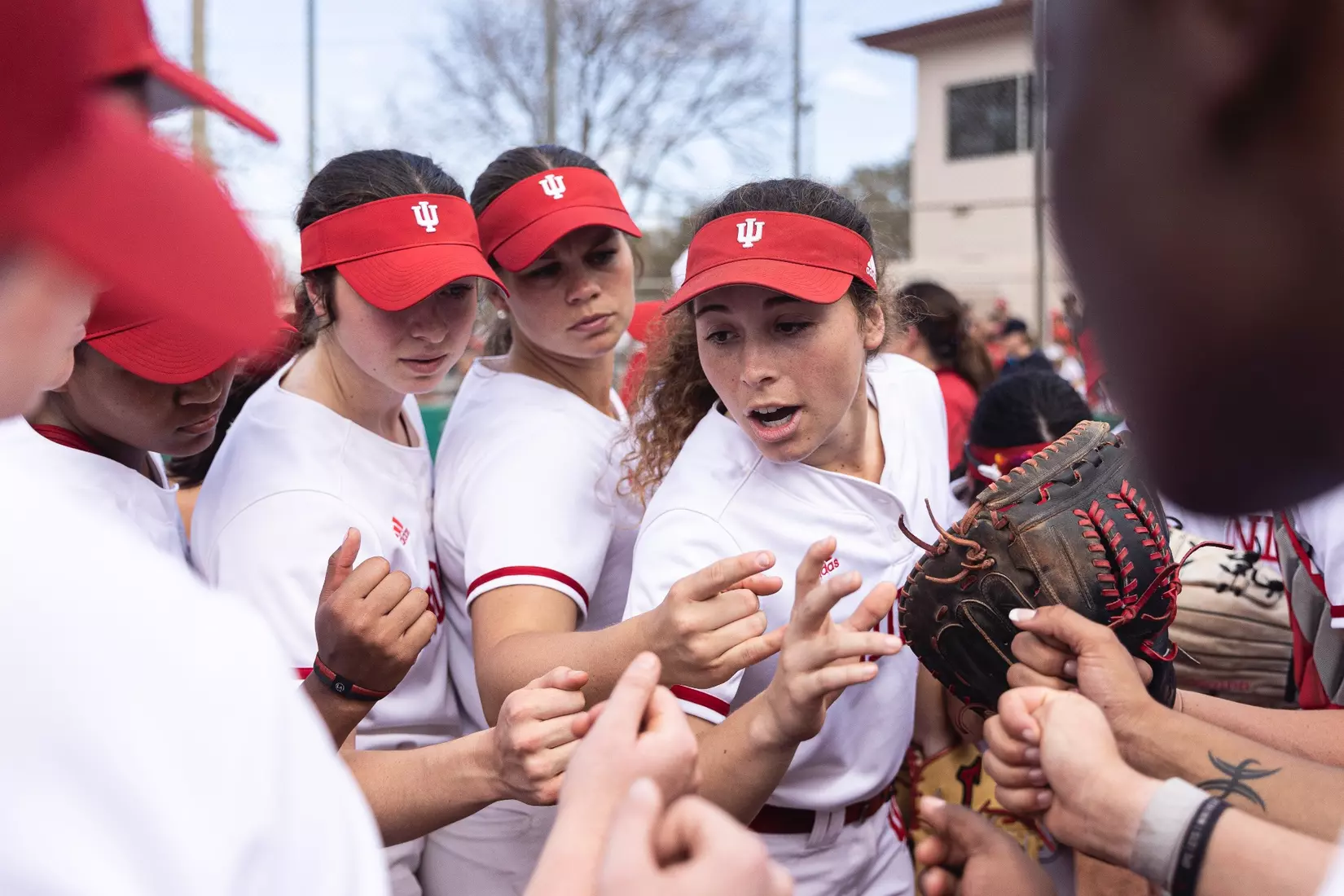 CLEARWATER, FL - February 16, 2023 - utility player Cora Bassett #25 of the Indiana Hoosiers during the game between the Louisiana Ragin' Cajuns and the Indiana Hoosiers at Eddie C. Moore Complex in Clearwater, FL. Photo By Trent Barnhart/Indiana Athletics