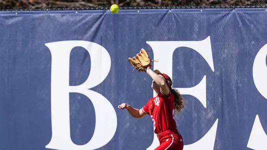CLEARWATER, FL - February 17, 2023 - utility player Cora Bassett #25 of the Indiana Hoosiers during the game between the Mississippi State Bulldogs and the Indiana Hoosiers at Eddie C. Moore Complex in Clearwater, FL. Photo By Trent Barnhart/Indiana Athletics