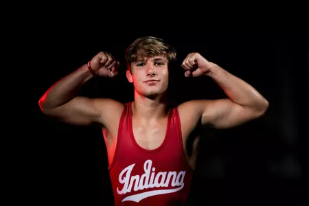 BLOOMINGTON, IN - AUGUST 23, 2019 - Luke Baughman of the Indiana Hoosiers during photo day in Bloomington, IN. Photo by Indiana Athletics