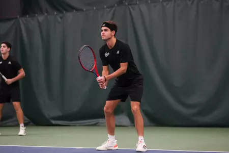 BLOOMINGTON, IN - February 05, 2023 - Luc Boulier during the meet between the Dartmouth Big Green and the Indiana Hoosiers at IU Tennis Center in Bloomington, IN. Photo By Trent Barnhart/Indiana Athletics