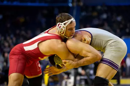 Ann Arbor, MI - March 05, 2023 - Nick Willham during the Big Ten Championship at the Crisler Center in Ann Arbor, MI. Photo By Sammy Nance/Indiana Athletics