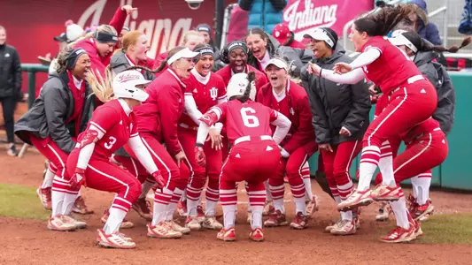 Brooke Benson Home Run Celebration