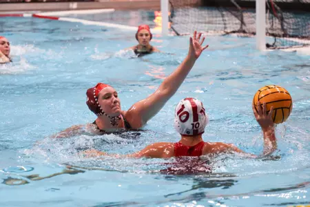BLOOMINGTON, IN - January 29, 2023 - center Sophia Sollie #2 of the Indiana Hoosiers during the game between the Marist Red Foxes and the Indiana Hoosiers at Counsilman-Billingsley Aquatics Center in Bloomington, IN. Photo By Indiana Athletics
