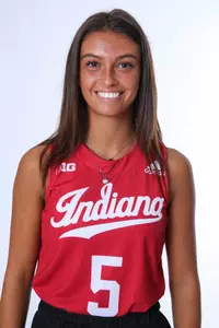 BLOOMINGTON, IN - August 07, 2023 - defender Kai Snell #5 of the Indiana Hoosiers during Media Day IU Field Hockey Complex in Bloomington, IN. Photo By Gretta Cohoon/Indiana Athletics